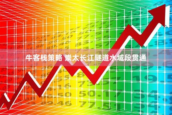 牛客栈策略 崇太长江隧道水域段贯通